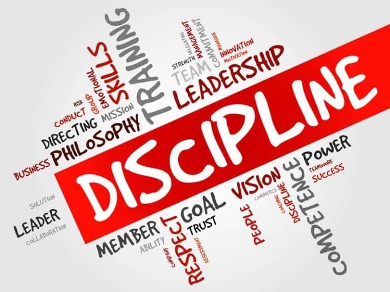 Discipline is what successful leadership is all about - self-discipline