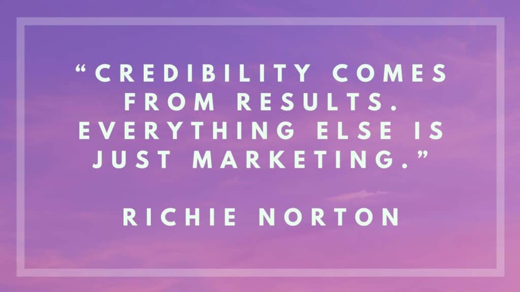 Regain credibility at work by delivering results.